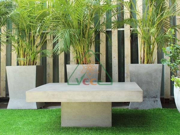 Concrete Rectangular Coffee Table