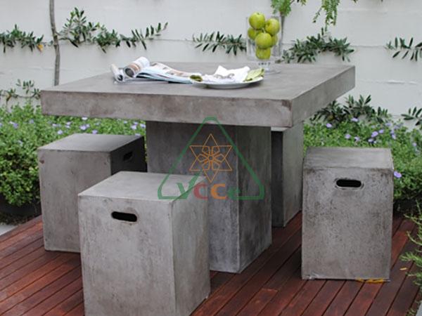 Concrete Square Dining Table 90x90x75cm